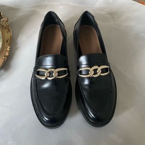 Black and Gold H&M Loafers